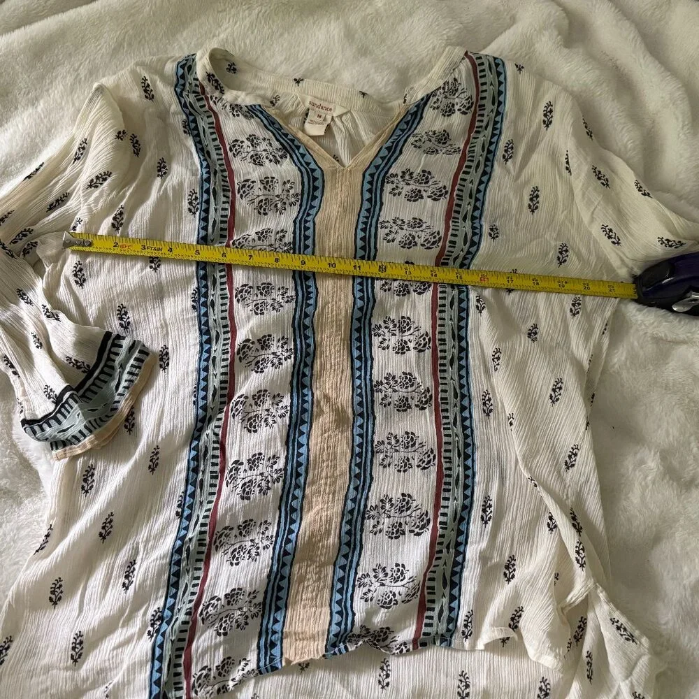 Sundance gauze top women's medium - Picture 3 of 6